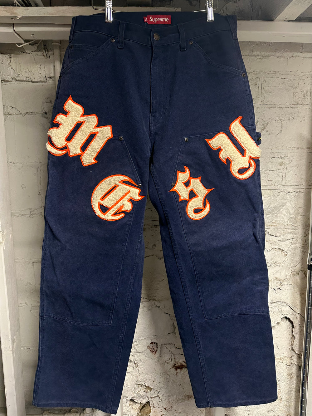 Supreme Old English Double Knee Painter Pants Sz 32