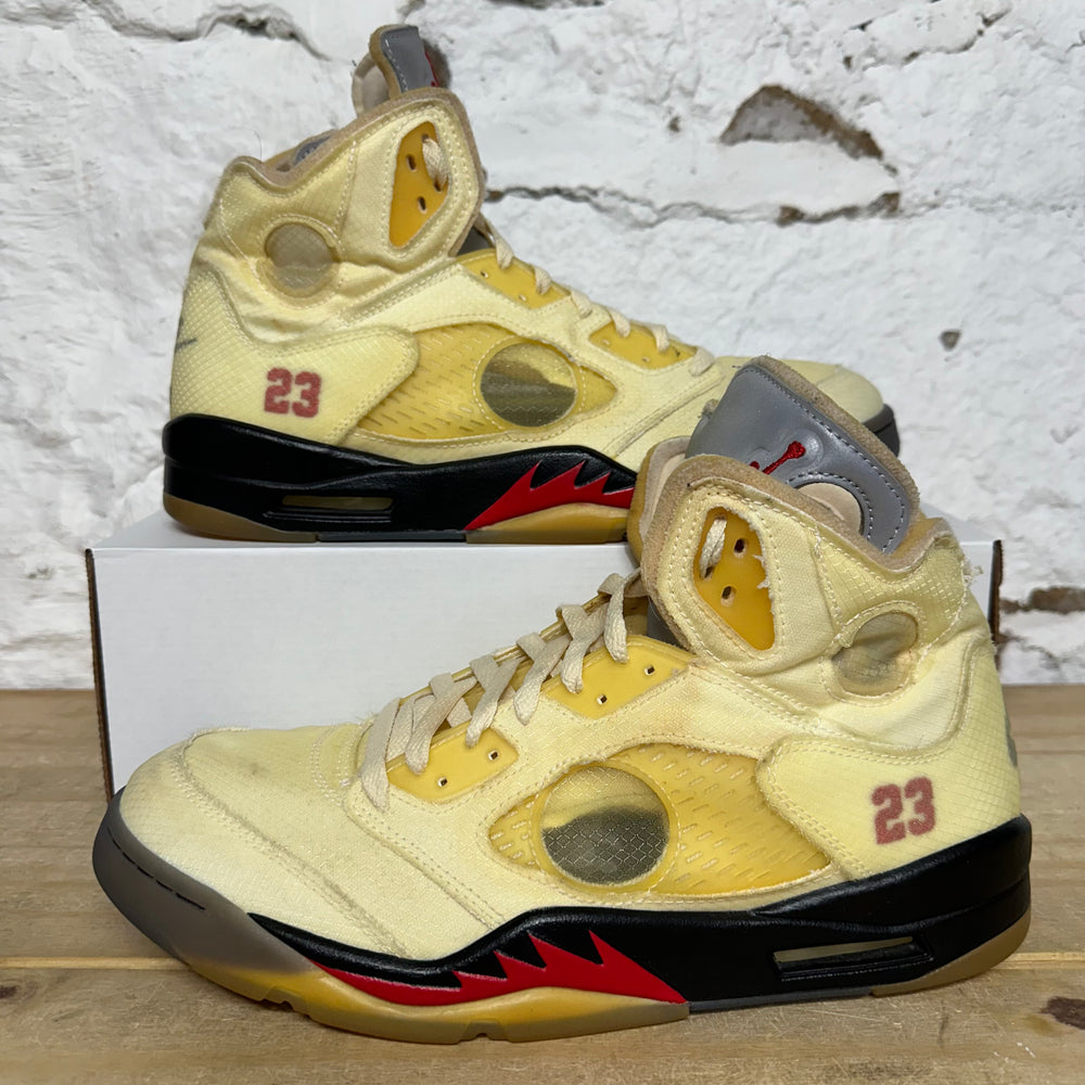Air Jordan 5 Off-White Sail Sz 12.5
