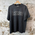 Satoshi Shawdow Logo Black T-Shirt Sz M