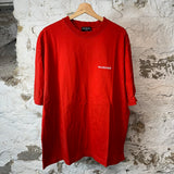 Balenciaga White Spell Red T-shirt Sz XXL