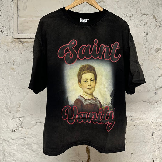 Saint Vanity Global Black T-Shirt Sz L