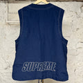 Supreme Navy Blue Vest Sz L