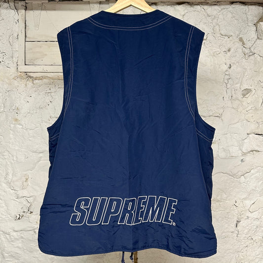 Supreme Navy Blue Vest Sz L