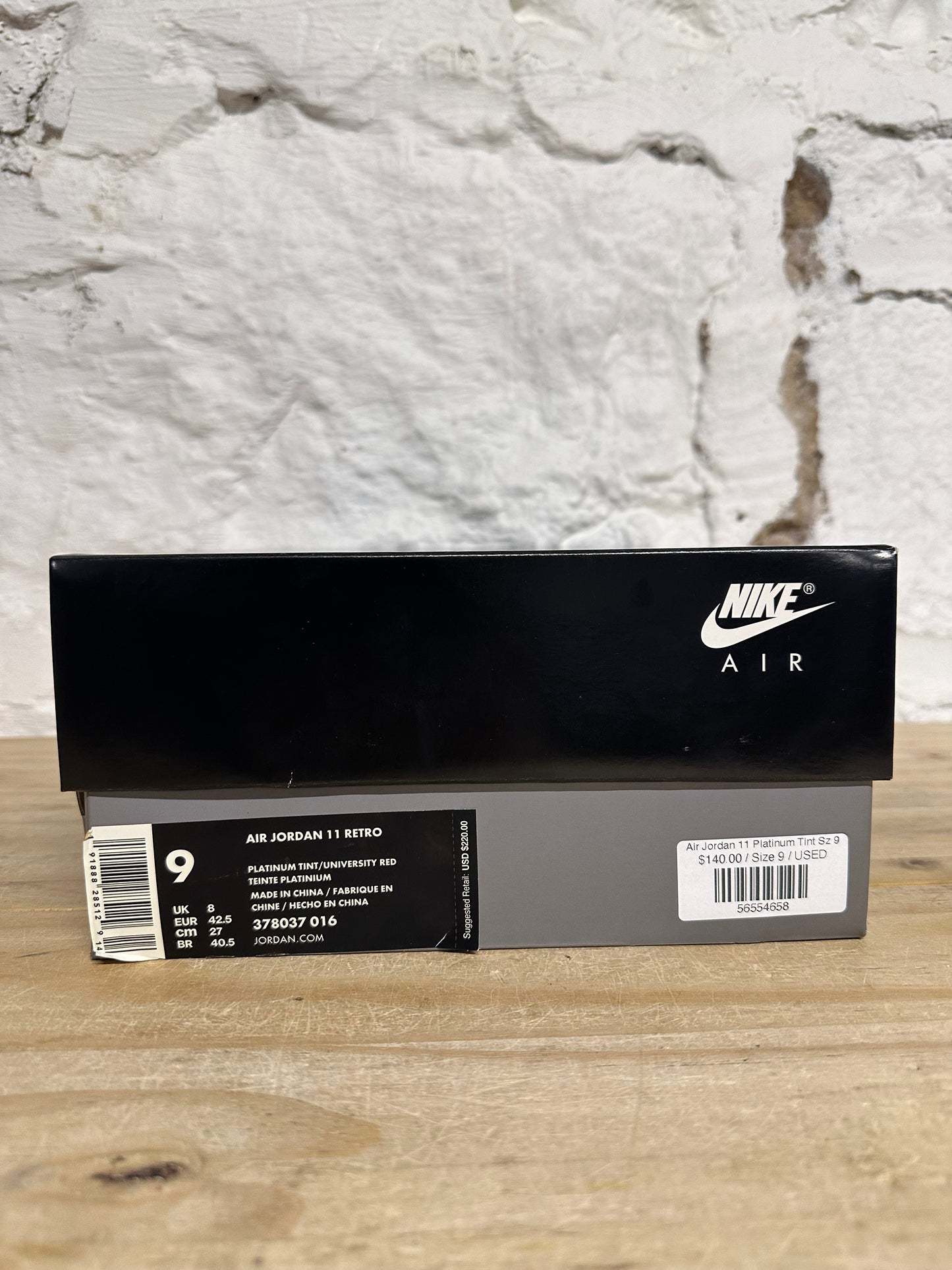 Air Jordan 11 High Platinum Tint Sz 9