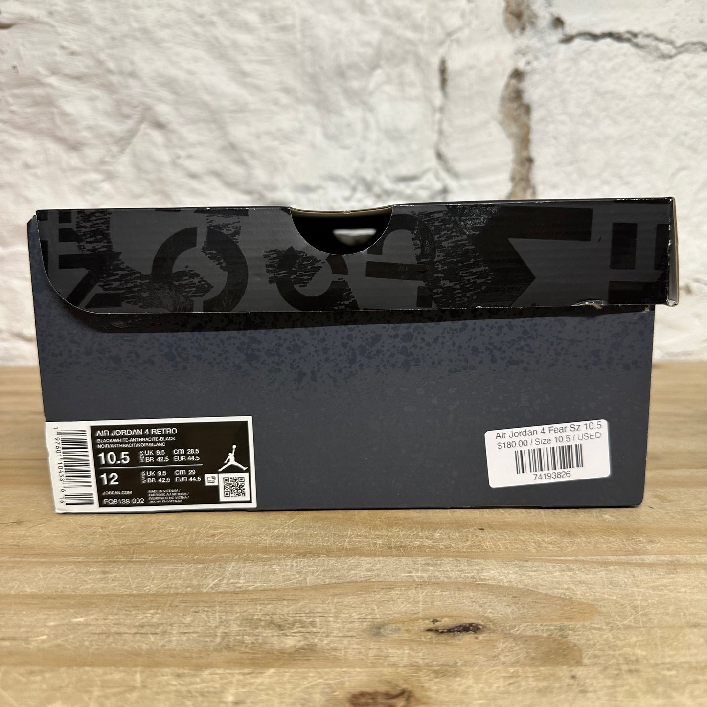 Air Jordan 4 Fear Sz 10.5