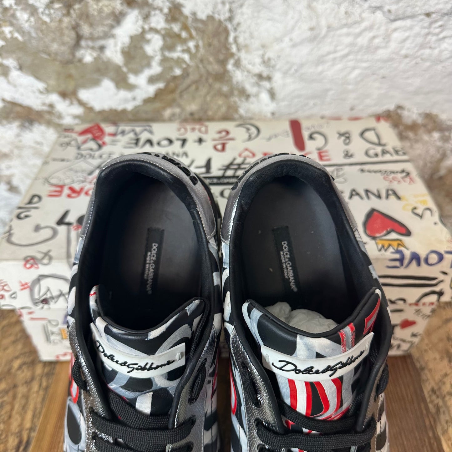 Dolce Gabbana Grafitti Portofino Sneaker Sz 7.5 (41.5)