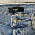 Amiri Black Paisley Star Blue Denim Jeans Sz 30