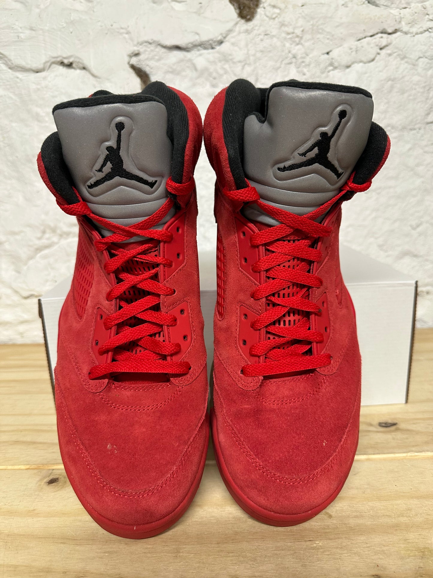 Air Jordan 5 Red Suede Sz 13