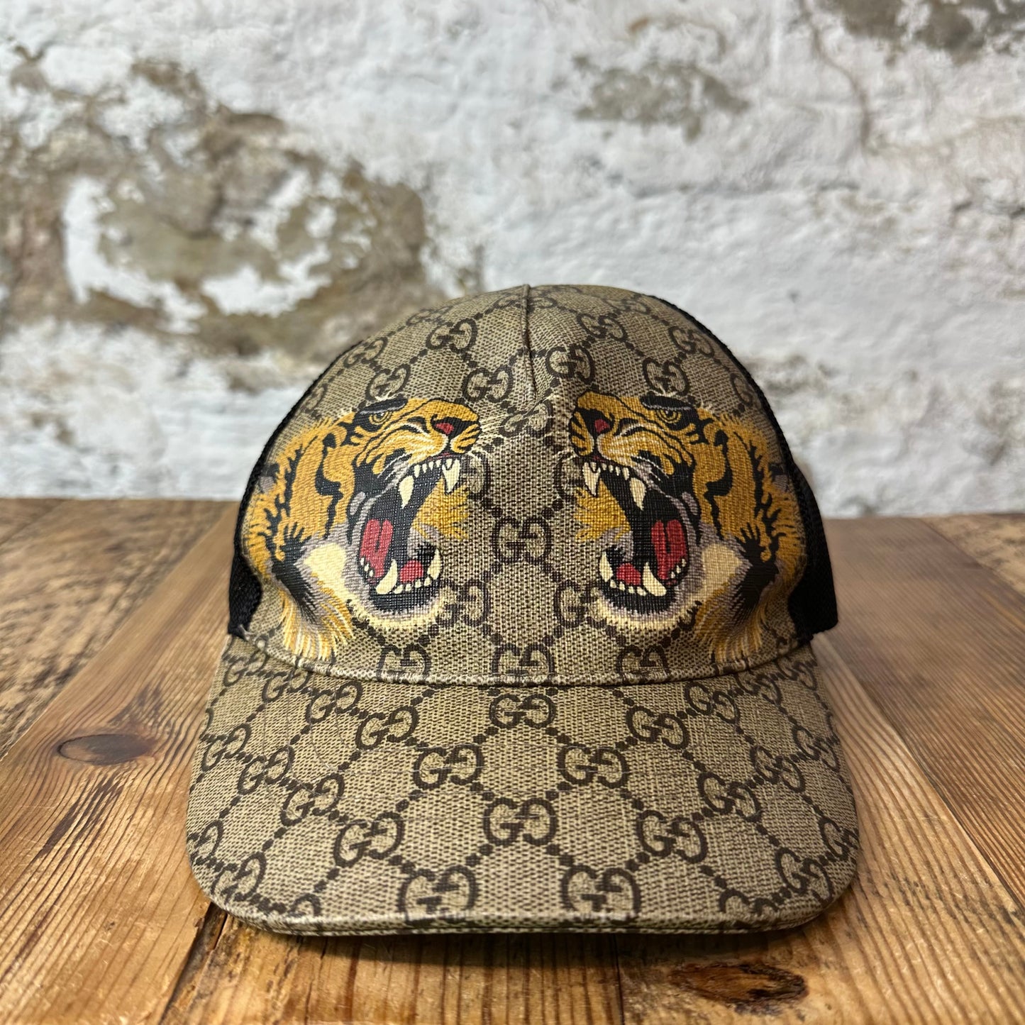 Gucci GG Monogram Tiger Hat Sz L