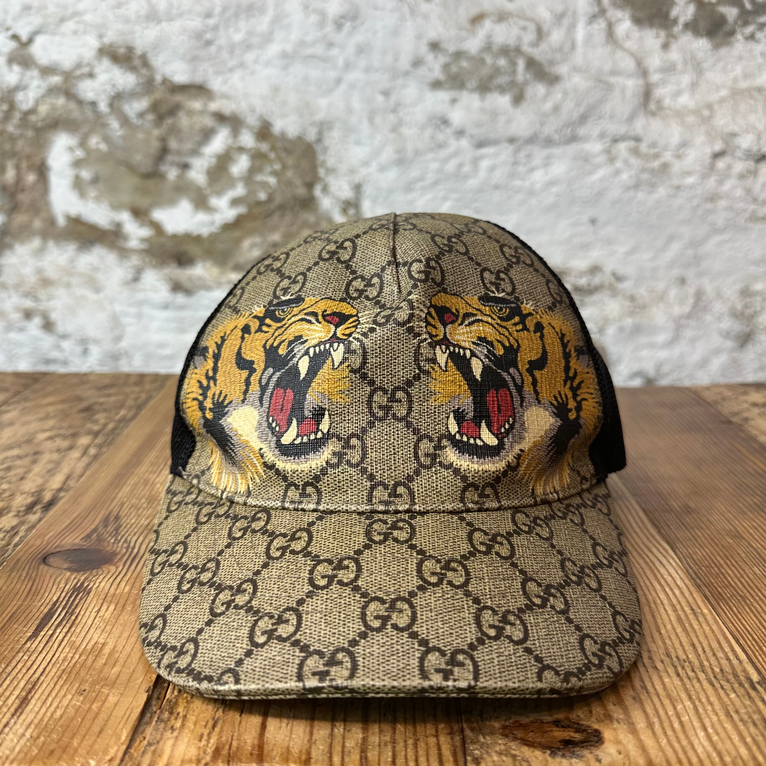 Gucci GG Monogram Tiger Hat Sz L