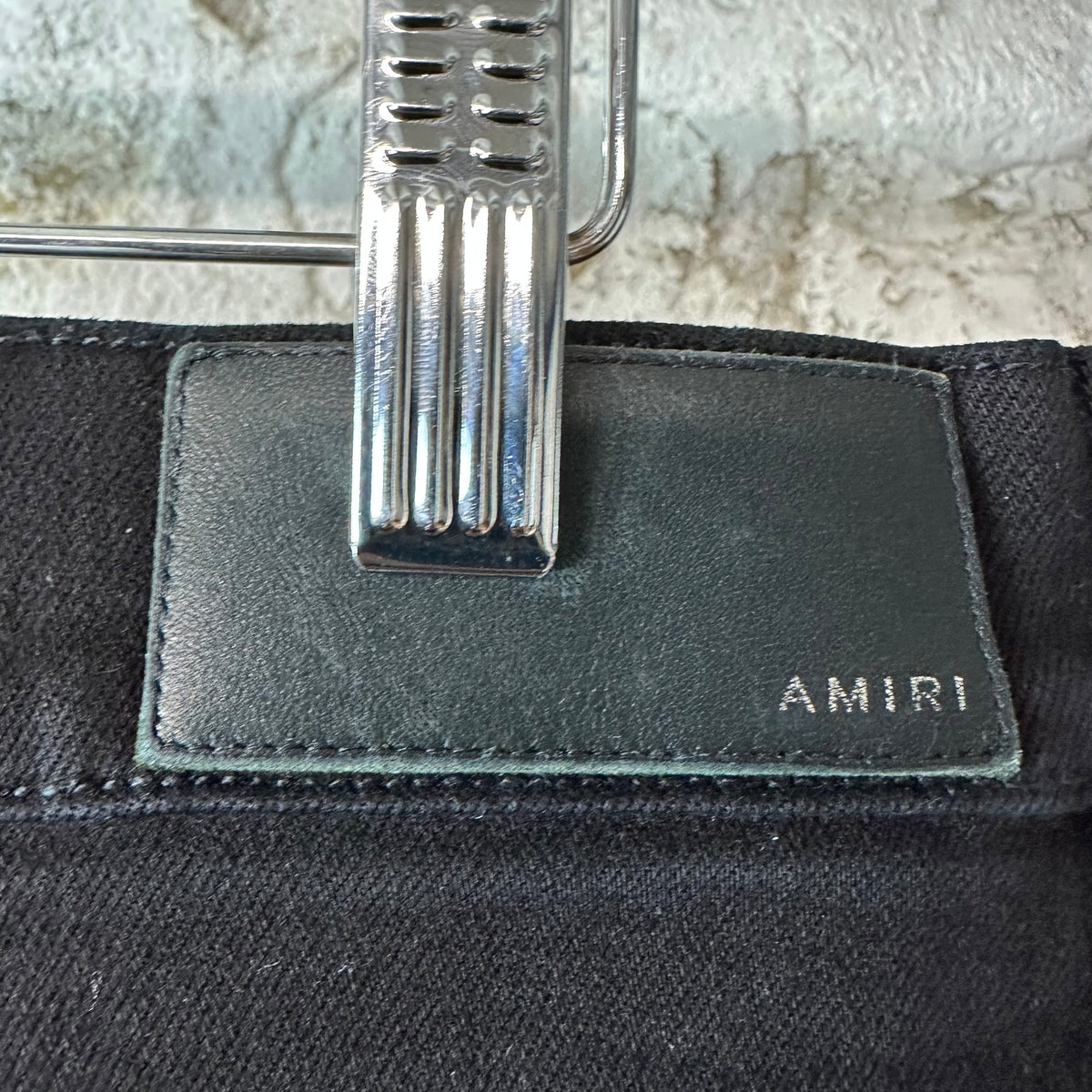 Amiri Blue Tie Dye Core Logo Black Denim Jeans Sz 36