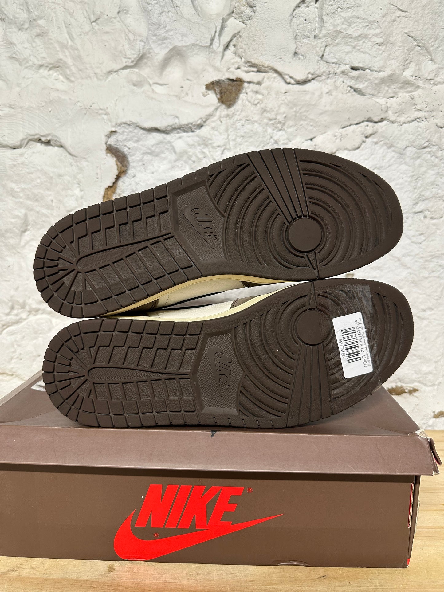 Air Jordan 1 High Travis Scott Mocha Sz 12