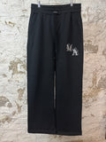 Amiri MA Leaf Spell Black Sweatpants Sz L