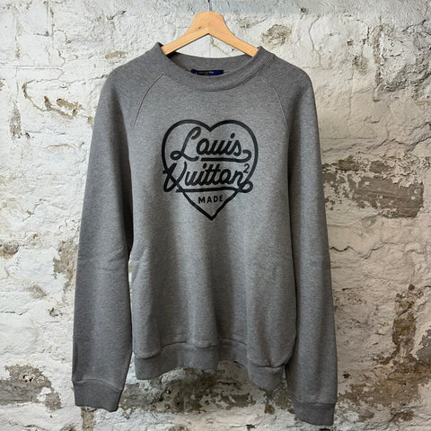 Louis Vuitton Human Made Crewneck Gray Sz XL