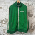 Palm Angels Green Glitter Track Jacket Sz XXL