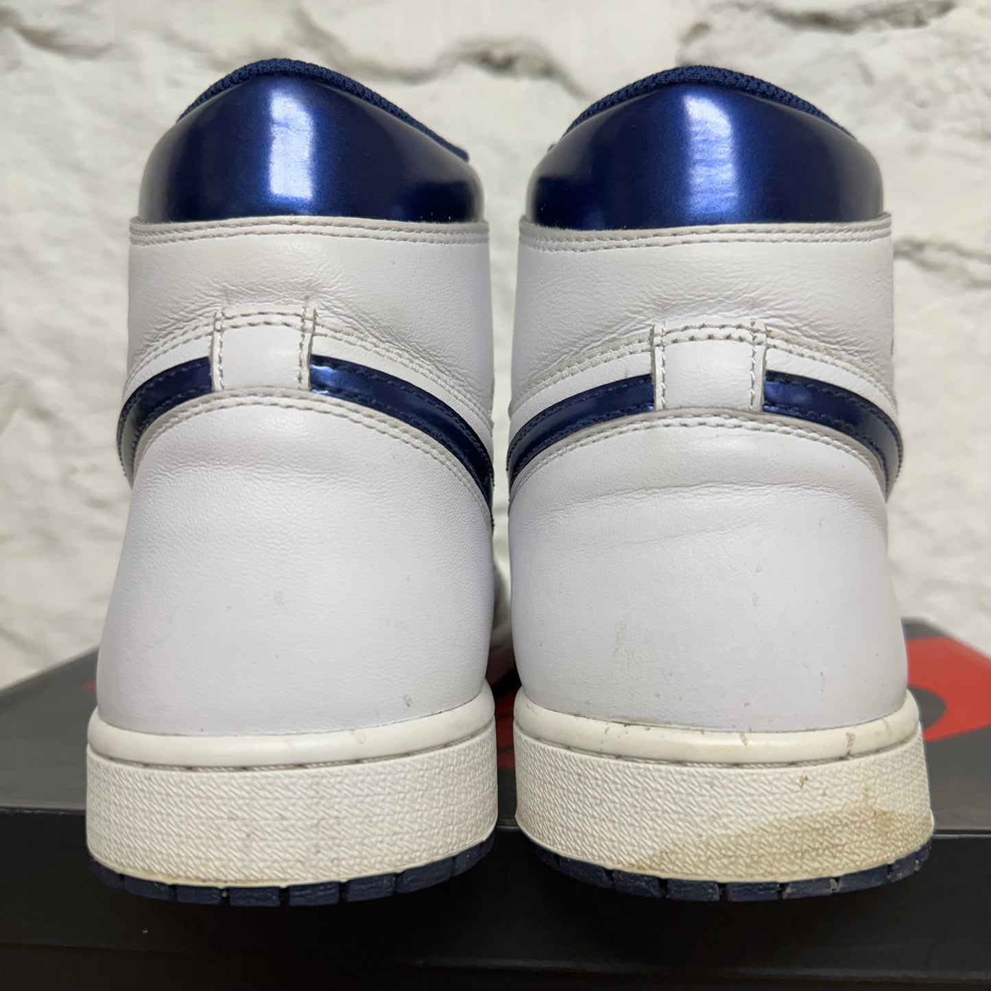 Air Jordan 1 High Metallic Navy Sz 10.5