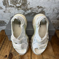 Balenciaga Track Strap White Clear Sandal Sz 6.5 (39)