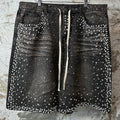 Vale Rainstorm Jean Shorts Black Sz 36