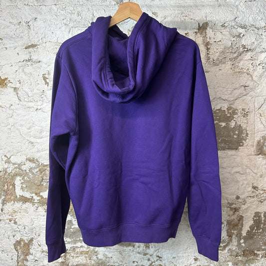 Dior Embroidered Floral Logo Purple Hoodie Sz S