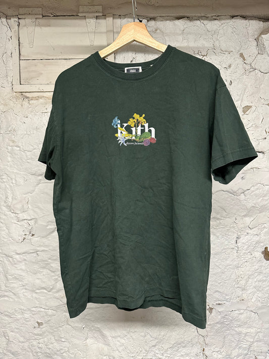 Kith Discere Faciendo Green T-Shirt Sz M