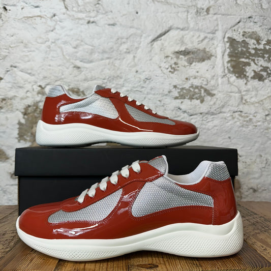 Prada Americas Cup Rame Patent Sneaker Sz 10 DS
