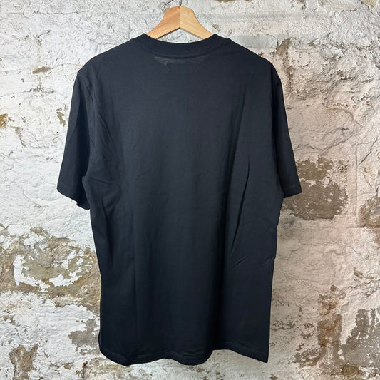 Amiri White Leather Star Black T-Shirt Sz M