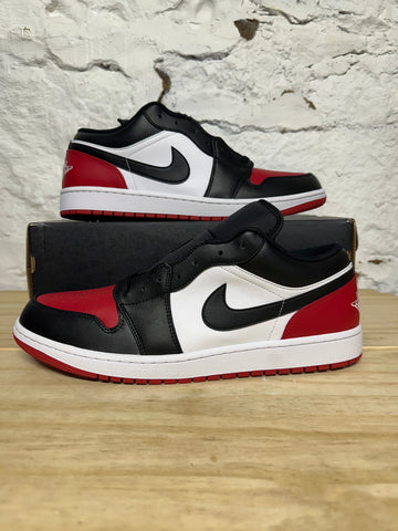 Air Jordan 1 Low Bred Toe 2.0 Sz 14 DS