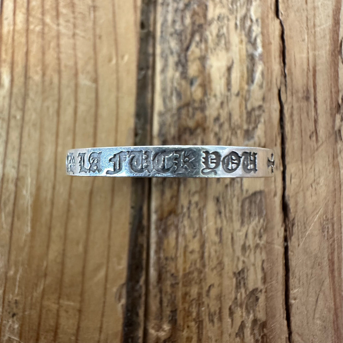 Chrome Hearts Los Angeles F*** You Spacer Ring Sz 11