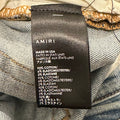 Amiri MX2 Brown Paisley Blue Denim Jeans Sz 38