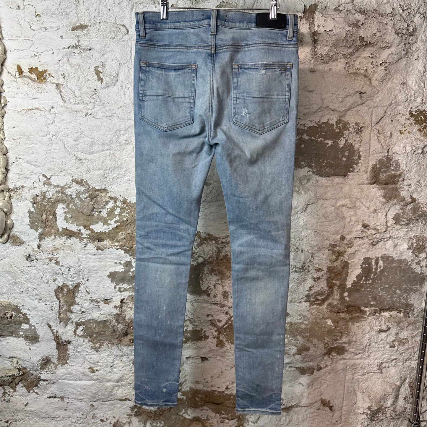 Amiri MX1 Black Playboy Blue Denim Jeans Sz 32