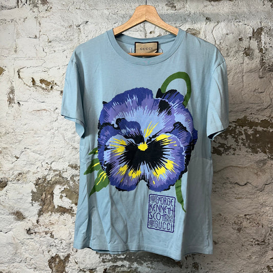 Gucci George Kenneth T-Shirt Blue Sz XS