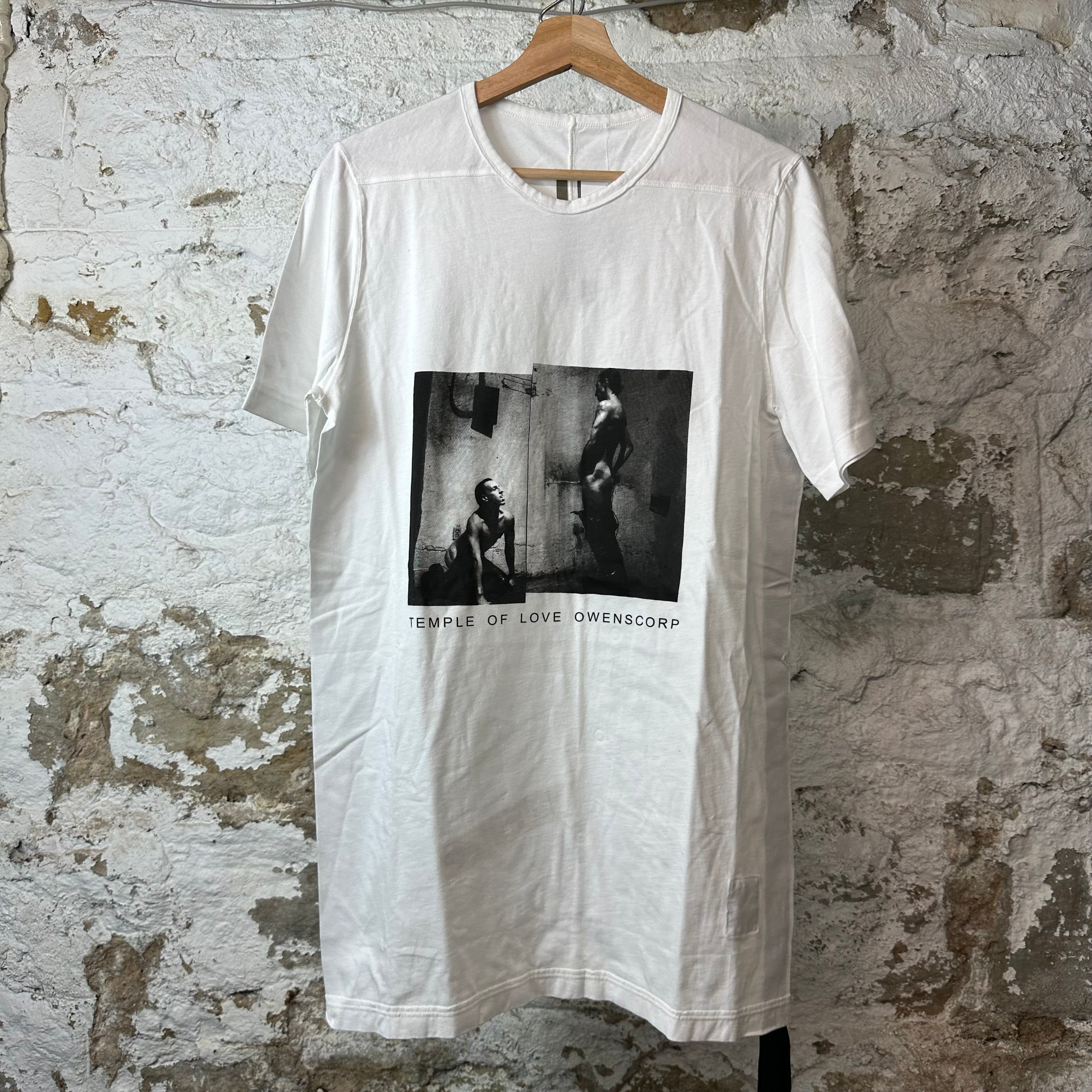 Rick Owens Temple Level White T-Shirt Sz S DS