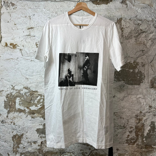 Rick Owens Temple Level White T-Shirt Sz S DS