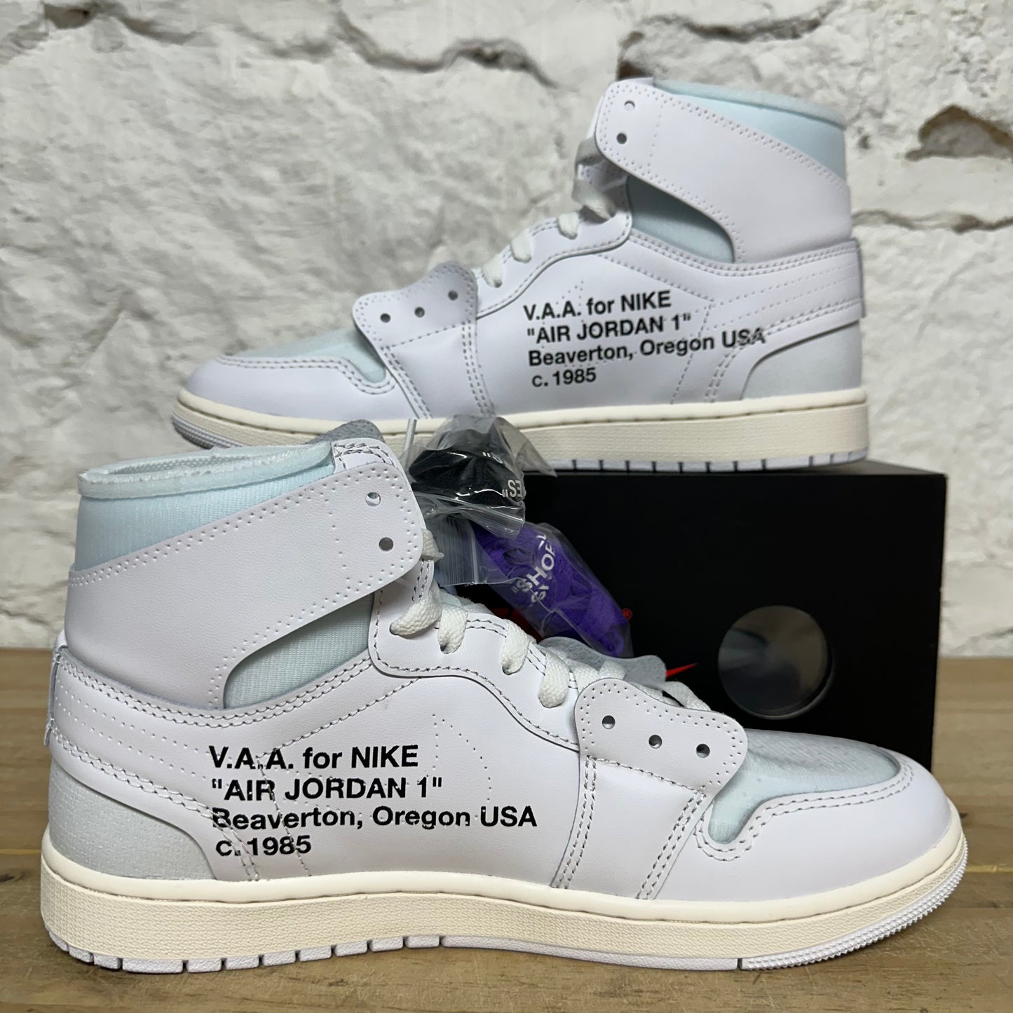 Air Jordan 1 High Virgil Abloh Archive Alaska Sz 10.5 DS