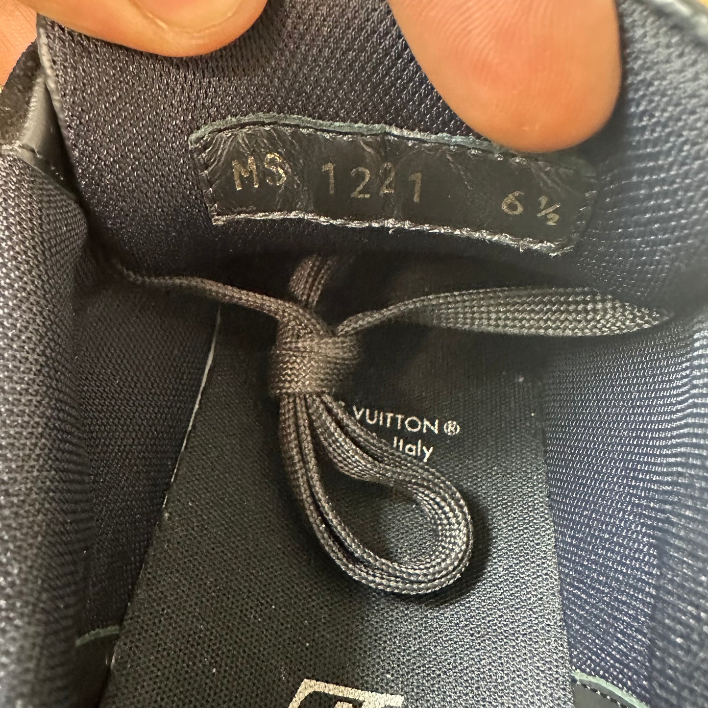 Louis Vuitton Graphite Trainer Sneaker Sz 8 (6.5LV)
