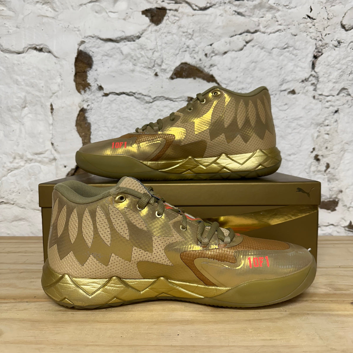 Puma Lamelo Ball MB.01 Golden Child Sz 12