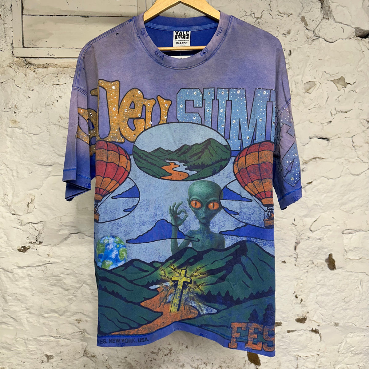 Vale Summer Slam Blue T-Shirt Sz XL