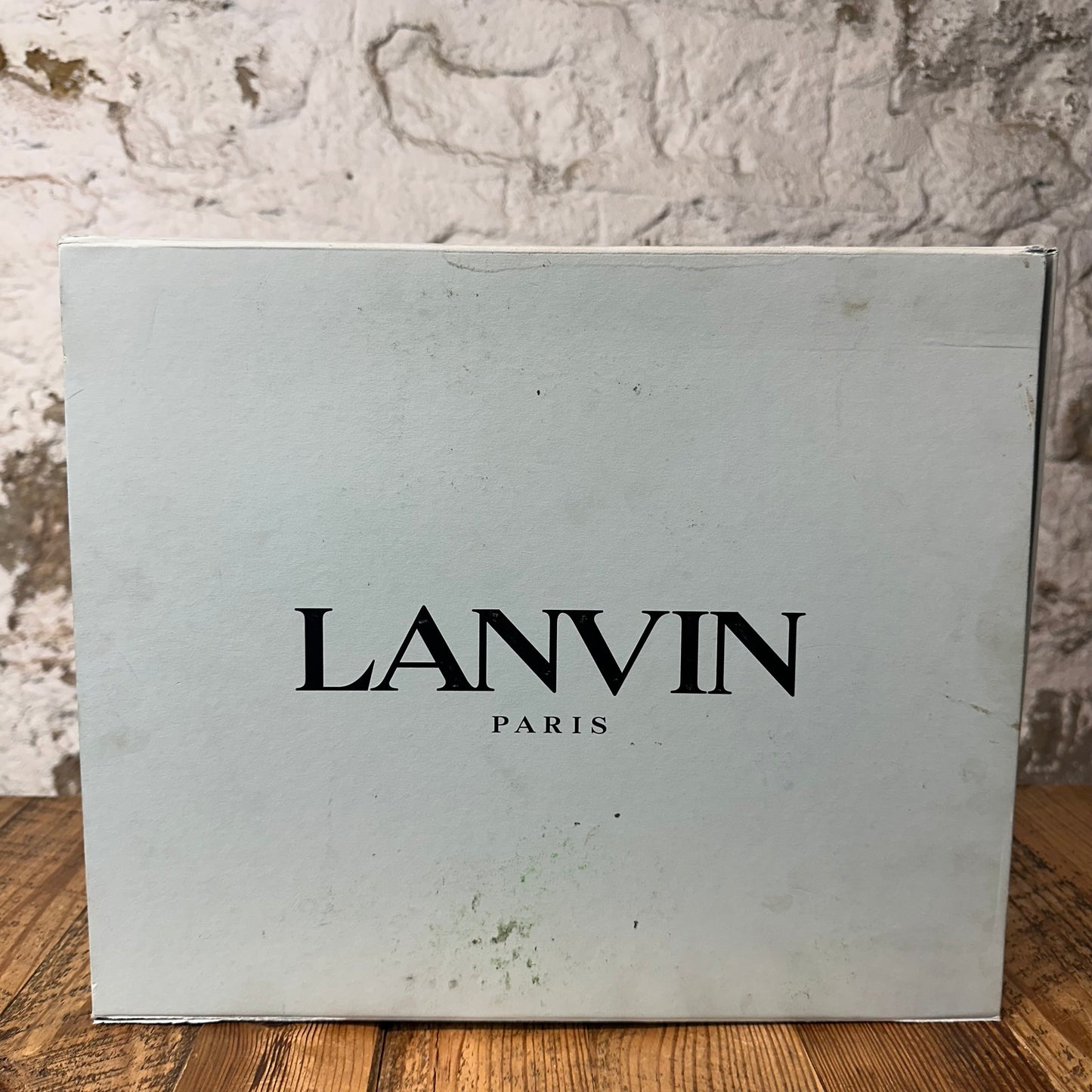Lanvin Curb Grey White Lace Green Sneaker Sz 10 (43)
