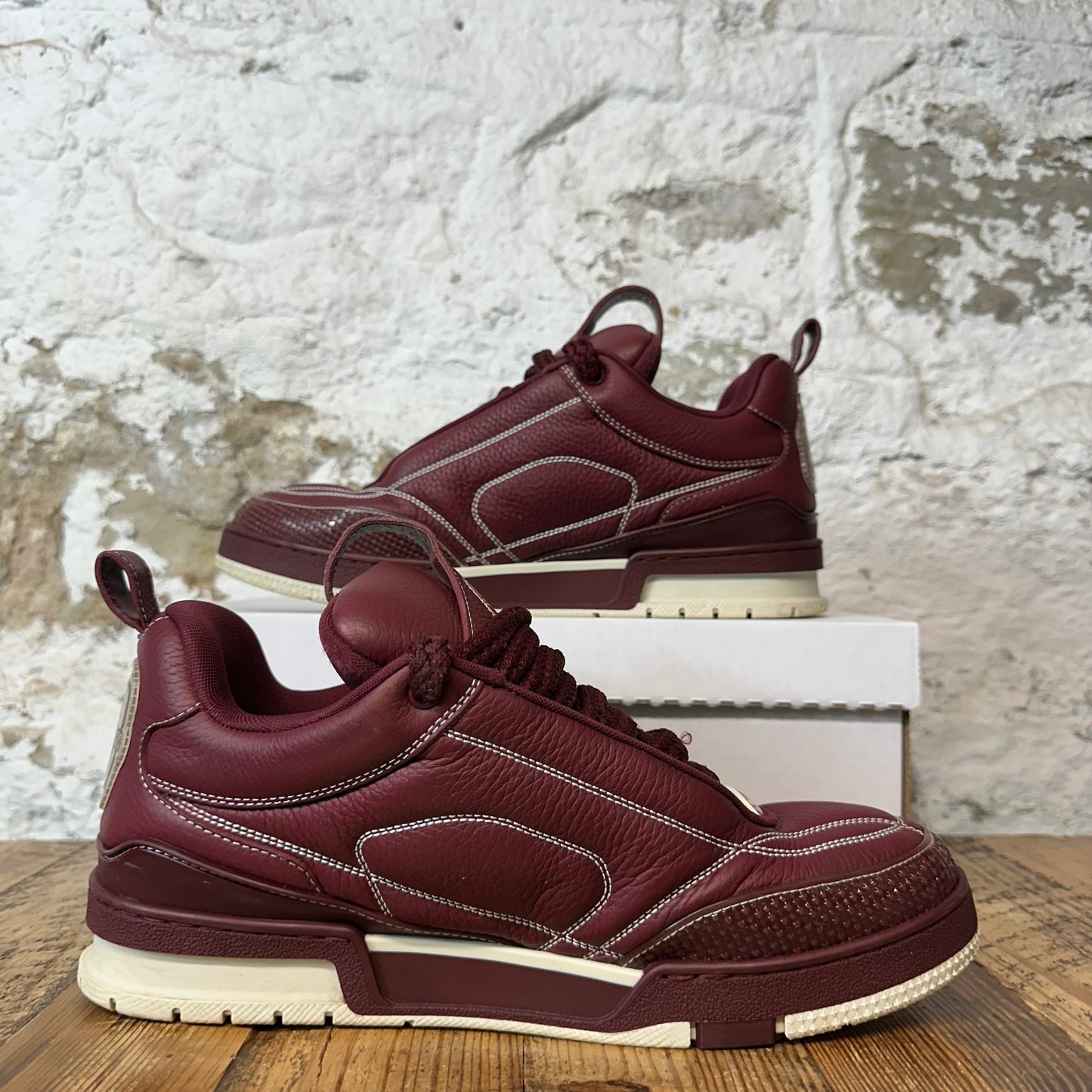 Louis Vuitton Maroon Skate Sneaker Sz 10.5 (9LV)