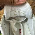 Prada Americas Cup Lemon Patent Grey White Sneaker Sz 8.5
