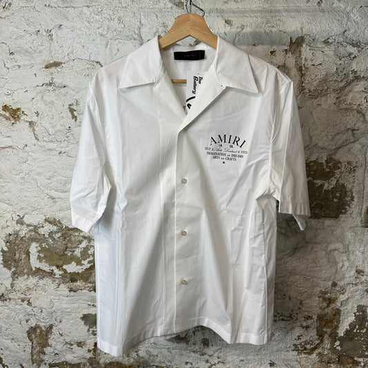 Amiri Arts District Button Up Shirt White Sz S