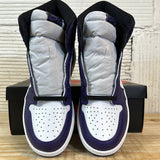 Air Jordan 1 High Court Purple White Sz 9 DS