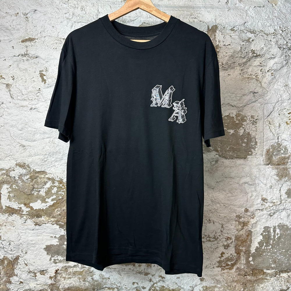 Amiri MA Leaf Logo Black T-Shirt Sz S