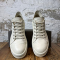 Rick Owens Triple Milk Leather Sneaker Sz 11 (44)