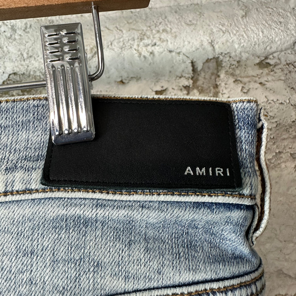 Amiri MX1 Tie Dye Washed Blue Denim Jeans Sz 38