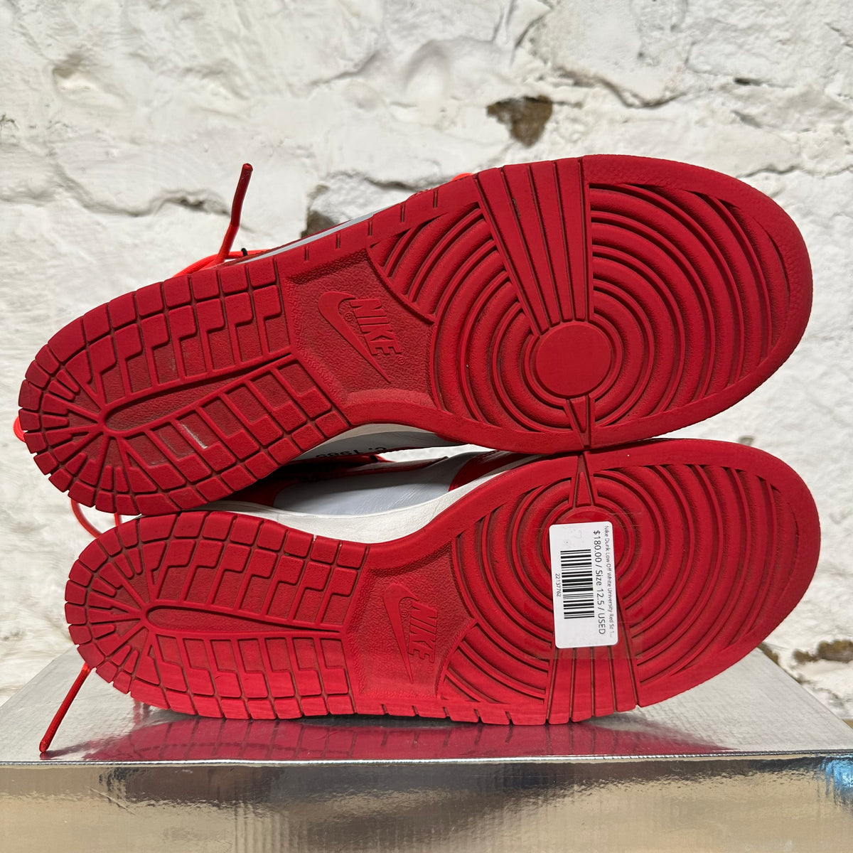 Nike Dunk Low Off-White University Red Sz 12.5