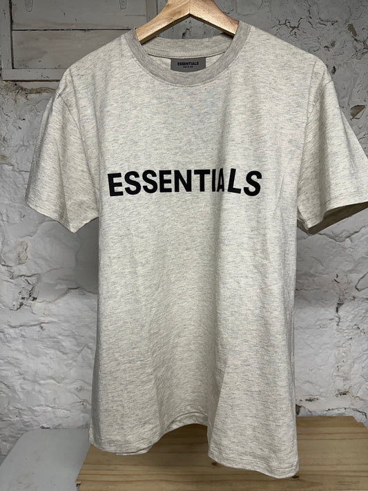Fear of God Essentials Grey Spellout T-shirt Sz XS