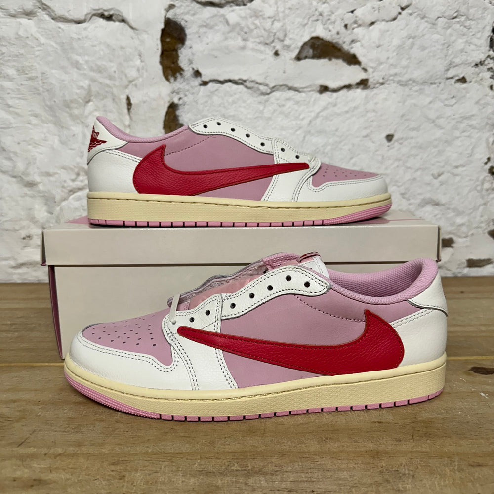 Air Jordan 1 Low Travis Scott Sail Tropical Pink Sz 11