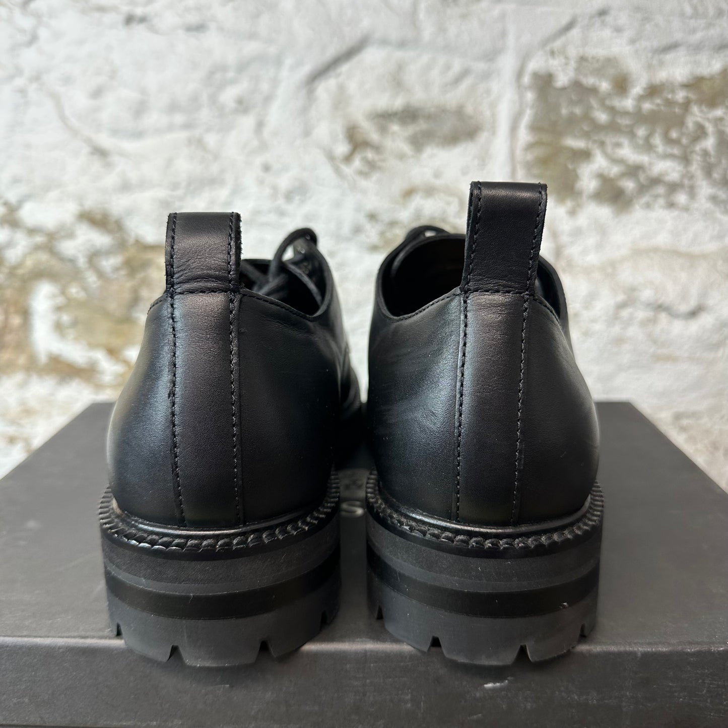 Versace Medusa Insignia Black Leather Boot Sz Sz 10 (43)