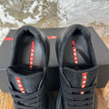 Prada Americas Cup Nero Leather Sneaker Sz 8 DS